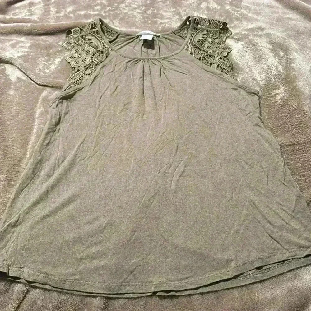 Light Olive Green H&M Blouse